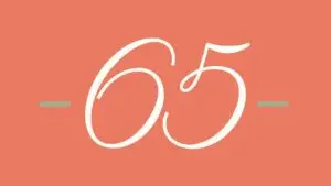 Image with "65" lettering