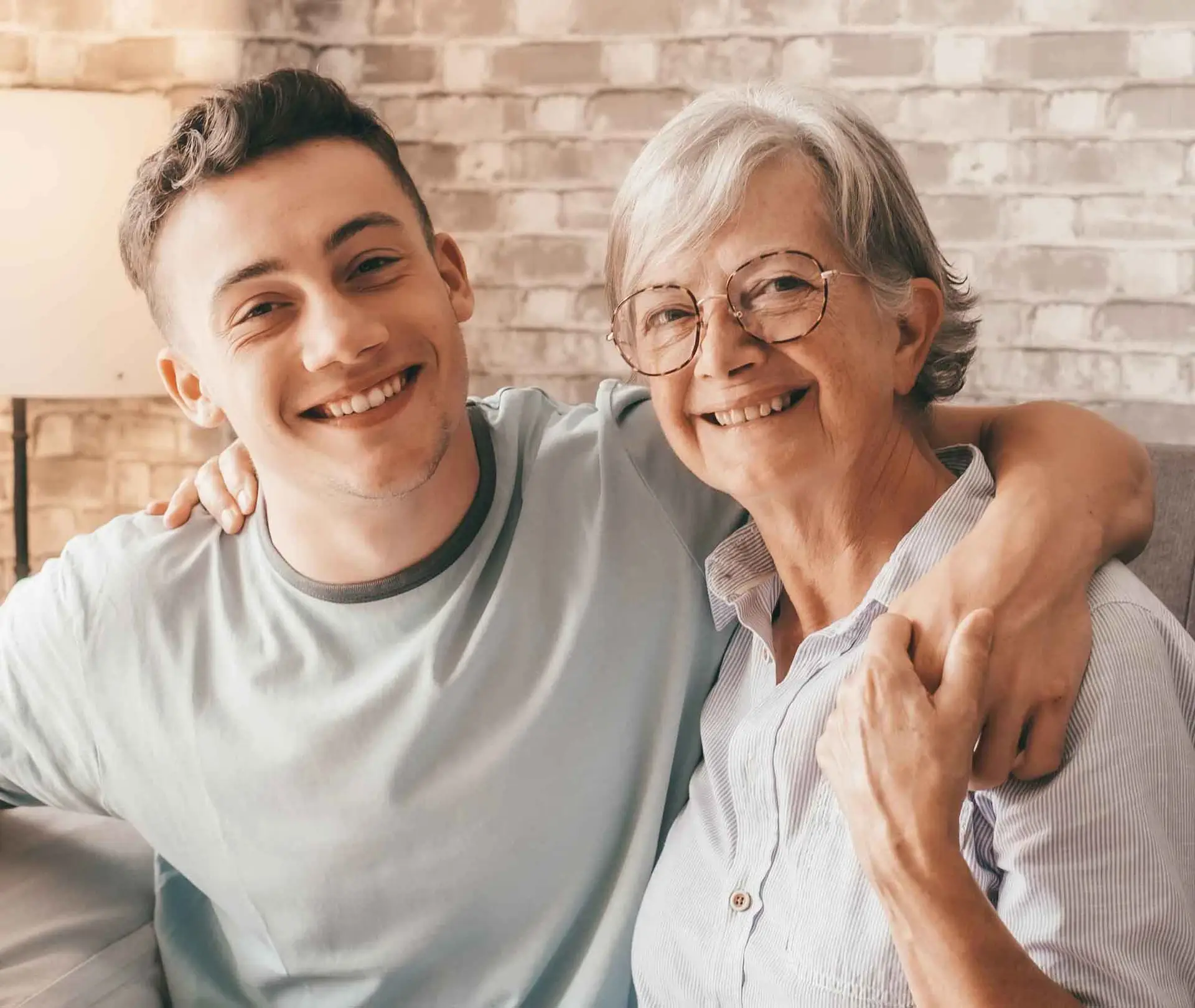 Grandmother with her grandson